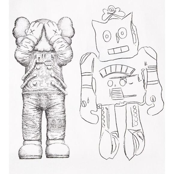 Uniqlo KAWS + Andy Warhol 2-Way Tote Bag in Off White - Picture 2 of 11